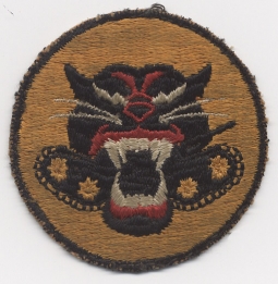 US Army Tank Destroyer Shoulder Patch Variant Design with 4 Wheels and "No Tongue"