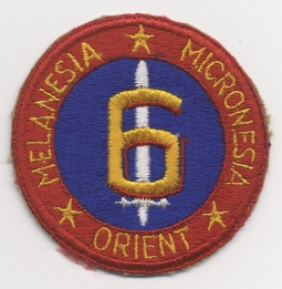 WWII Variant 6th Marine Division (MAR) Shoulder Patch