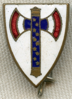 Rare, French-Made Vichy France Supporters Lapel Pin from WWII German Occupation