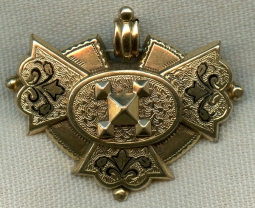 Lovely Victorian Enameled Brooch or Pendant