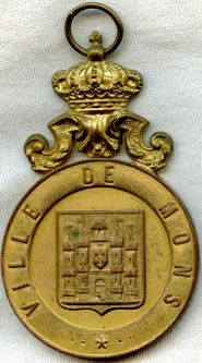 BEING RESEARCHED - 1897 Belgian Postal Badge/Badge Union Postale de Mons NOT FOR SALE UNTIL IDed