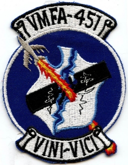 Late 1960s USMC VMFA-451 Jacket Patch F-4 Phantom