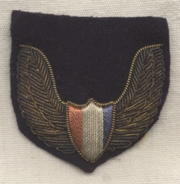 Very Rare 1920s New York City Police Aviation Section Hat Badge in Bullion
