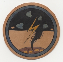 Very Rare 434th Bomb Squadron, 12th Bomb Group, 10th AF CBI-Made Leather Patch