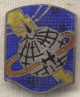 Very Rare Silver WWII CBI-Made US Army Airways Communications System DI Pin