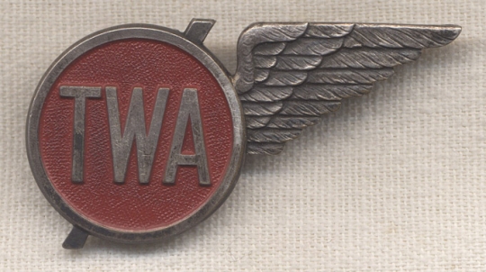 Very Rare Early 1930s 2nd Issue TWA Stewardess Hat Wing