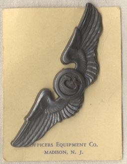 Very Rare Early WWII USAAF Glider Pilot Wing by Officers Equipment Co.