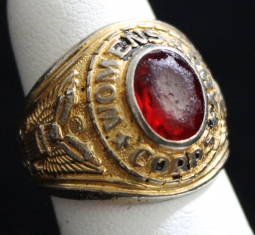 1960's US Army Women's Army Corps (WAC) Gold-Plated Ring