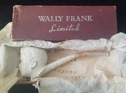 Great Vintage 1910's-20's Negro Head Clay Pipe  Sold by Tobacconist Wally Frank in the 1940'