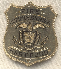 Pair of 1920s-1930s 14K Gold Badges of George A. Wardinski/Wardinsky