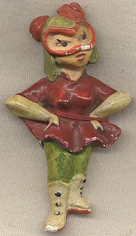 Unique WASP Fifinella Figurine Pin <p> NO LONGER AVAILABLE