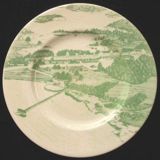 Fabulous 1950s Wentworth by the Sea Hotel (New Castle, New Hampshire) Dinner Plate