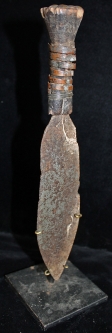 Late 19th C. West African Knife. Simple Hand - Forged Blade