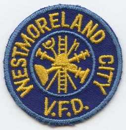 1970's Westmoreland City, New Jersey Volunteer Fire Department Patch