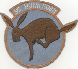 Wonderful Japanese-Made Korean War USAF 95th Bomb Squadron Patch