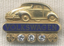Wonderful Old Volkswagen 30 Years of Service Pin in 10K Gold