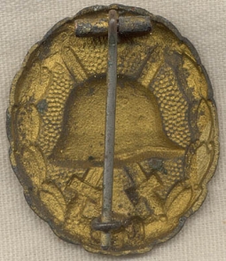 Very Rare WWI German Wound Badge in Gold
