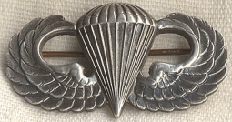 WWII Paratrooper Wing with First Jump or Graduation Date