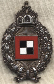 Beautiful Early War WWI Prussian Observer Badge by C. E. Juncker