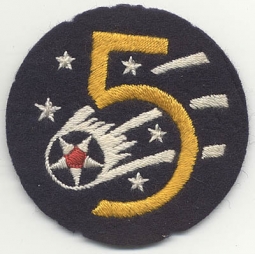 WWII USAAF 5th Air Force Australian-Made Patch