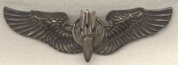 Great WWII Navajo Indian Made USAAF Bombardier Wing <p> NO LONGER AVAILABLE