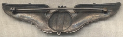 WWII USAAF Bombardier Wing by A.E. Co. in Sterling