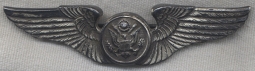 World War II Army Air Force Crew Wing Produced by Blackinton in Sterling Silver