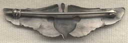 Rare WWII Type Silver "N" USAAF Flight Nurse Wing
