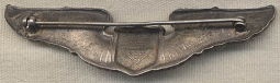 WWII AAF Pilot Wing by A.E. Co. in Sterling