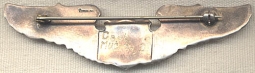 Rare WWII AAF Pilot Wing by Beverly Craft Named to Captain D. Mucich