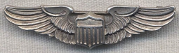 Beautiful Sterling WWII USAAF Shirt Size Pilot Wing