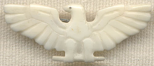Great Small CBI-Made Colonel's "War Eagle" Rank Insignia in Bone