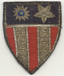 Ext. Rare EARLY WWII (mid-late 1942) UPSIDE DOWN STAR Theater-Made CBI Patch