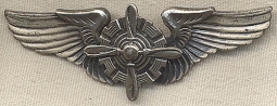 Rare Issue WWII Flight Engineer Wing by Orber