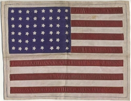 WWII CBI-Made Flight Jacket Back Flag "Chit"