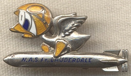 WWII Ft. Lauderdale NAS Disney-Design Pin in Sterling by Amico