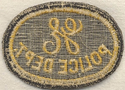 WWII GE Police Department for Plant Protection Patch