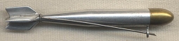 WWII Home Front War Worker-Made Patriotic Bomb Pin