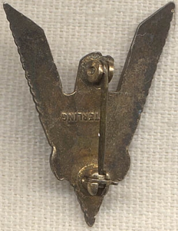 Great Sterling WWII Merchant Marine V for Victory Pin