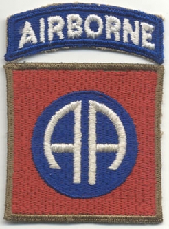 Very Rare WWII O/D Border 82nd Airborne Patch