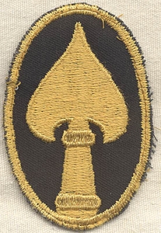 WWII OSS Headquarters Shoulder Patch of Charles Marsden
