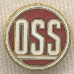 Extremely Rare WWII OSS Member Lapel Pin by A.E. Co.