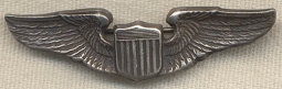 Rare Shirt Size WWII USAAF Pilot Wing by Blackinton