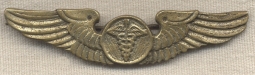 RARE Indian-Made USAAF Flight Surgeon Wing in Plated Brass