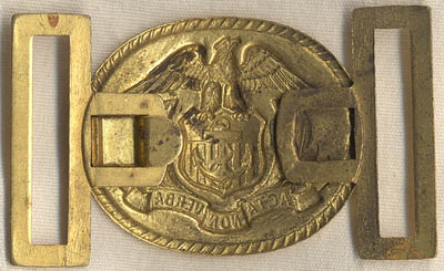 RARE WWII US Merchant Marines Officers Belt Buckle