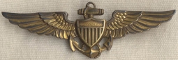Gorgeous WWII USN Pilot Wing by Balfour