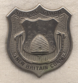 WWI New Britain, Connecticut Special Guard Badge<p> NO LONGER AVAILABLE