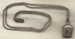 WWII 800 Silver Capri Bell for US AAF on Silver Dog Tag Chain