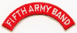 WWII US Army 5th Army Band Arc