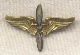 WWII USAAF Aviation Cadet Overseas Cap Insignia by Lamode